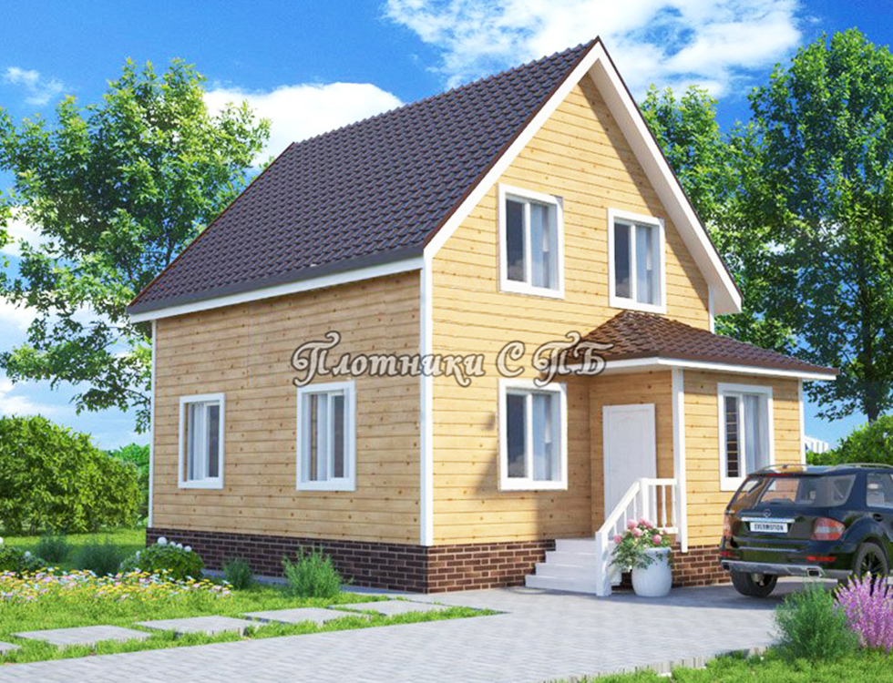 Каркасный дом 7 на 8, Каркасный дом, проект 11