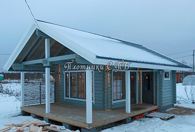 Баня из бруса, с. Крошнозеро, Карелия